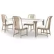Melrose Cloud White and Desert Oak 74" Rectangular Dining Table