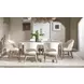 Melrose Cloud White Upholstered Arm Chair Set of 2