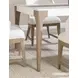 Melrose Cloud White and Desert Oak 74" Rectangular Dining Table