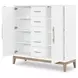 Melrose Cloud White and Desert Oak 2 Door Chest