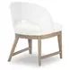 Melrose Cloud White Upholstered Arm Chair Set of 2