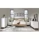 Melrose Desert Oak King Poster Bed