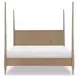 Melrose Desert Oak King Poster Bed
