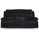 Technique Onyx 91" Power Reclining Sofa with Drop Down Table and USB Charging