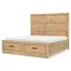 Torrance Aged Driftwood Queen Storage Panel Bed