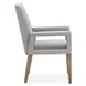 Lindon Gray Upholstered Arm Chair Set of 2