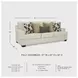 Heartcort Quartz 97" Sofa