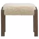 Broadmore Beige Upholstered Console Stool