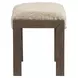 Broadmore Beige Upholstered Console Stool
