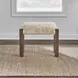 Broadmore Beige Upholstered Console Stool