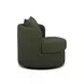 Silvi Kale Green Upholstered Swivel Accent Chair