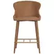 Cascade Milliken Cognac Upholstered Counter Height Stool