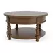 Eastlake Whiskey Oak Round Occassional Table Set