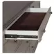 Ivy Hollow Weathered Linen and Dusty Taupe 9 Drawer Dresser with Mirror