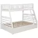 Ashton White Twin Over Full Bunk Bed