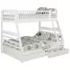Ashton White Twin Over Full Bunk Bed