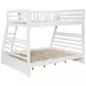 Ashton White Twin Over Full Bunk Bed