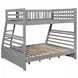 Ashton Grey Twin Over Full Bunk Bed