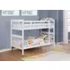 Chapman White Twin Over Twin Bunk Bed with Matresses