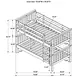 Chapman White Twin Over Twin Bunk Bed with Matresses