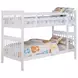 Chapman White Twin Over Twin Bunk Bed