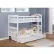 Chapman White Twin Over Twin Bunk Bed