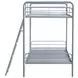 Carson Glossy Silver Twin Over Twin Bunk Bed
