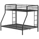 Carson Glossy Black Twin Over Full Bunk Bed