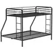 Carson Glossy Black Twin Over Full Bunk Bed