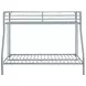 Carson Glossy Silver Twin Over Full Bunk Bed