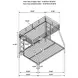 Carson Glossy Silver Twin Over Full Bunk Bed
