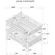 Chapman Black Full over Full Bunk Bed