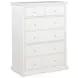 Sumerlin White 6 Drawer Chest