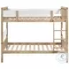 Dakota Natural Twin Over Twin Bunk Bed