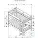 Dakota Natural Twin Over Twin Bunk Bed