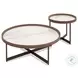 LP 462 Jazz White Ceramic Top And Rich Walnut End Table