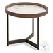 LP 462 Jazz White Ceramic Top And Rich Walnut End Table