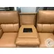 Hudson Oasis Butternut Leather Triple Power Reclining Living Room Set with BT Speakers and Drop Down Table