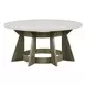 Berkley Square Linen and Khaki Round Occasional Table Set