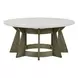 Berkley Square Linen and Khaki Round Occasional Table Set