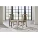 Beacon Hill Dusted Barley Upholstered Open Back Side Chair Set of 2