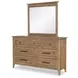 Beacon Hill Dusted Barley Rectangular Dresser Mirror