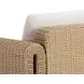 Ravina Louis Cream Performance Fabric Upholstered Outdoor Arm Chair