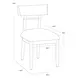 Sylvan Geralt Linen Performance Fabric Dining Chair Set of 2