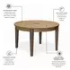Sun Haven Oak and Walnut 52" Round Dining Table