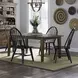 Hearthstone Tobacco Extendable Rectangular Leg Dining Table