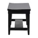 Stone Ridge Tobacco and Black 6 Piece Extendable Rectangular Dining Set