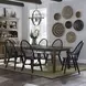 Stone Ridge Tobacco and Black 7 Piece Extendable Rectangular Dining Set
