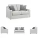 Maitelynn Chalk 62" Loveseat