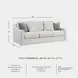 Maitelynn Chalk 88" Sofa